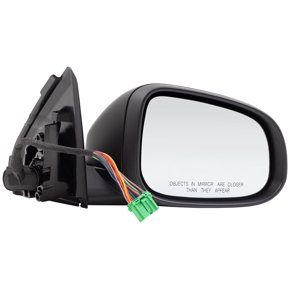 Brock Replacement Passenger Power Folding Mirror Heated with Signal Memory Puddle Lamp Compatible with 2011 2012 2013 2014 2015 2016 2017 2018 S60
