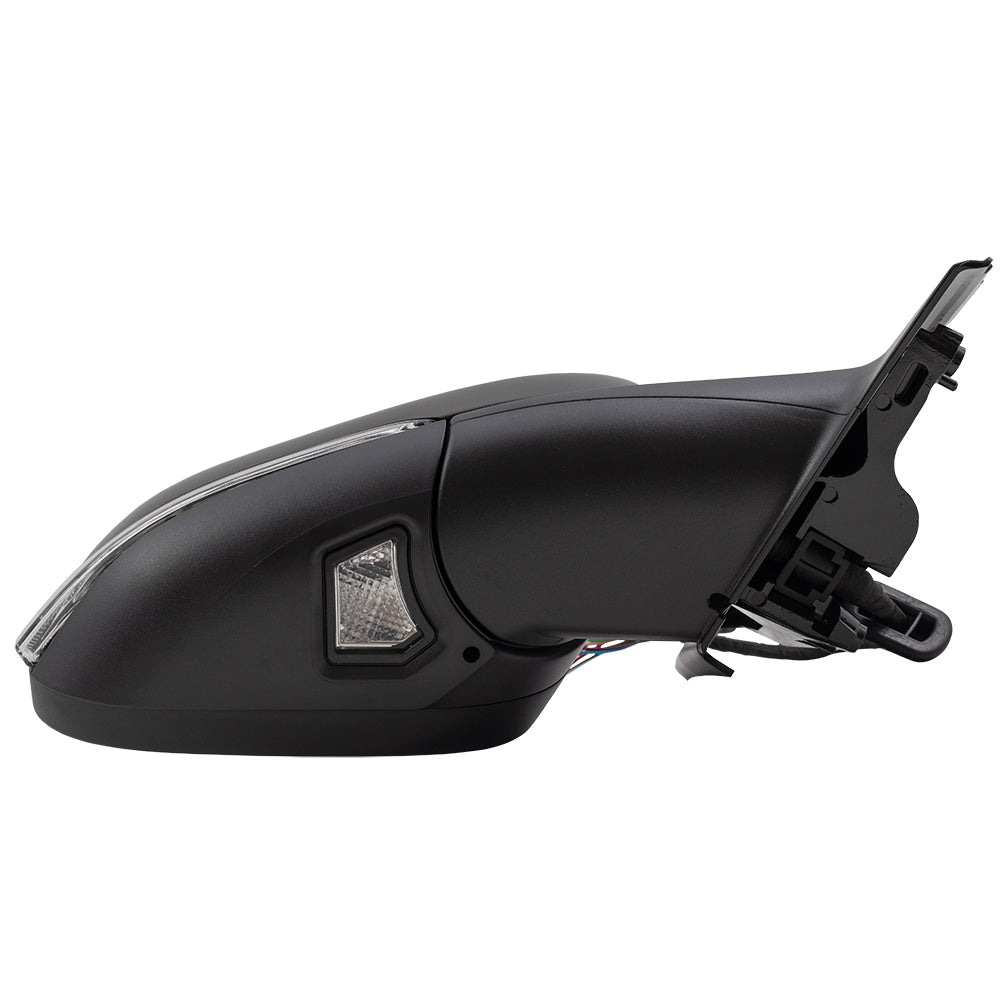 Brock Replacement Passenger Power Folding Mirror Heated with Signal Memory Puddle Lamp Compatible with 2011 2012 2013 2014 2015 2016 2017 2018 S60