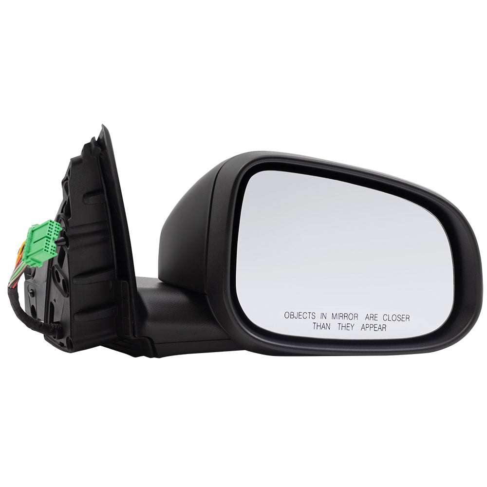 Brock Replacement Passenger Power Mirror Heated with Signal Memory Puddle Lamp Compatible with 2007 2008 2009 2010 2011 S80