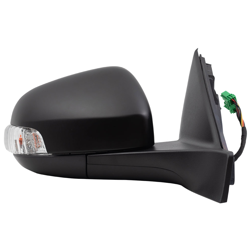 Brock Replacement Passenger Power Mirror Heated with Signal Memory Puddle Lamp Compatible with 2007 2008 2009 2010 2011 S80