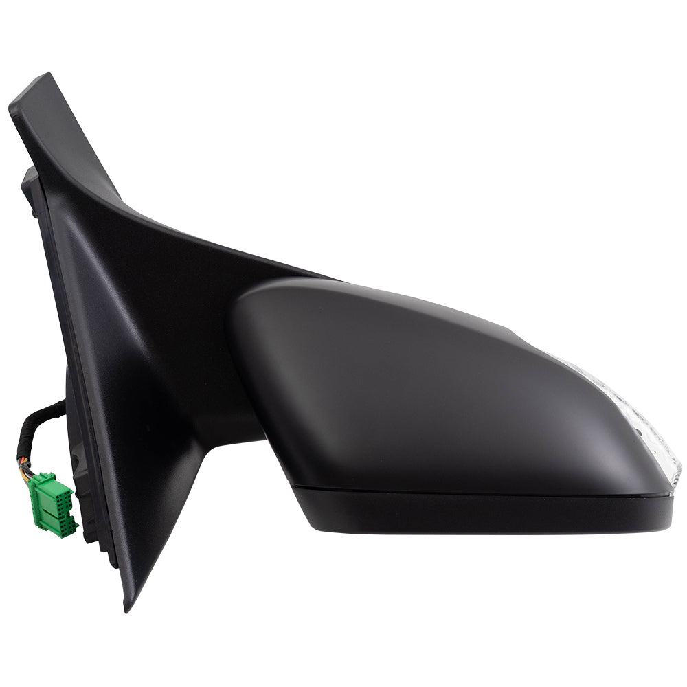 Brock Replacement Passenger Power Mirror Heated with Signal Memory Puddle Lamp Compatible with 2007 2008 2009 2010 2011 S80