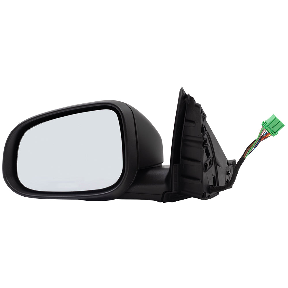 Brock Replacement Driver Power Folding Mirror Heated with Signal Memory Puddle Lamp Temperature Sensor Compatible with 2007 2008 2009 2010 2011 S80
