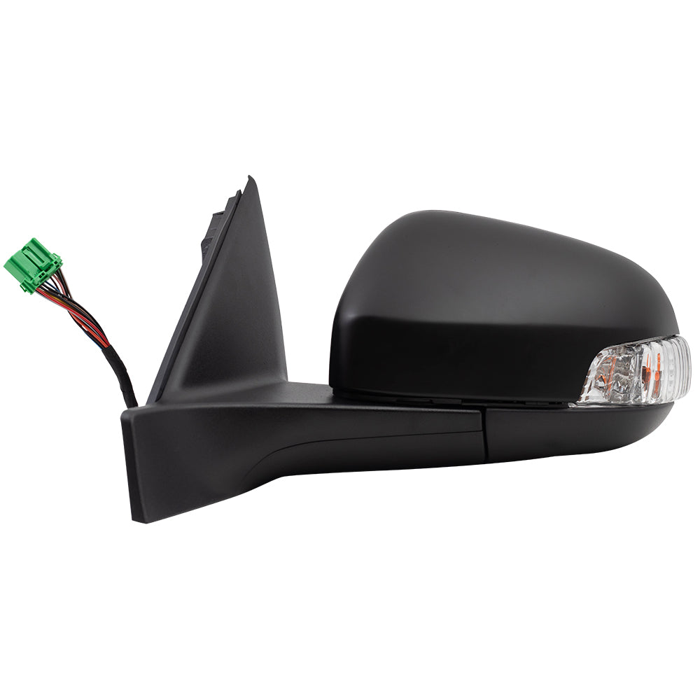Brock Replacement Driver Power Folding Mirror Heated with Signal Memory Puddle Lamp Temperature Sensor Compatible with 2007 2008 2009 2010 2011 S80