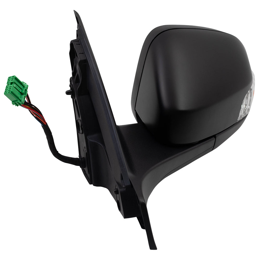 Brock Replacement Driver Power Folding Mirror Heated with Signal Memory Puddle Lamp Temperature Sensor Compatible with 2007 2008 2009 2010 2011 S80