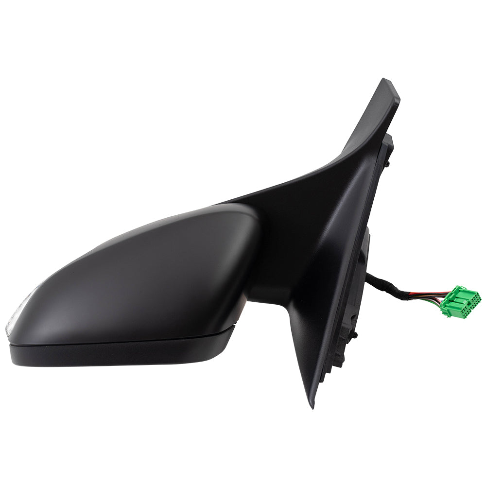 Brock Replacement Driver Power Folding Mirror Heated with Signal Memory Puddle Lamp Temperature Sensor Compatible with 2007 2008 2009 2010 2011 S80