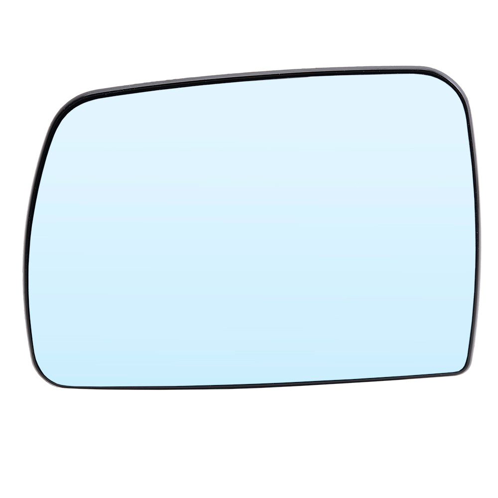 Brock Replacement Drivers Blue Tinted Mirror Glass Heated compatible with 2000 2001 2002 2003 2004 2005 2006 X5 51168408797