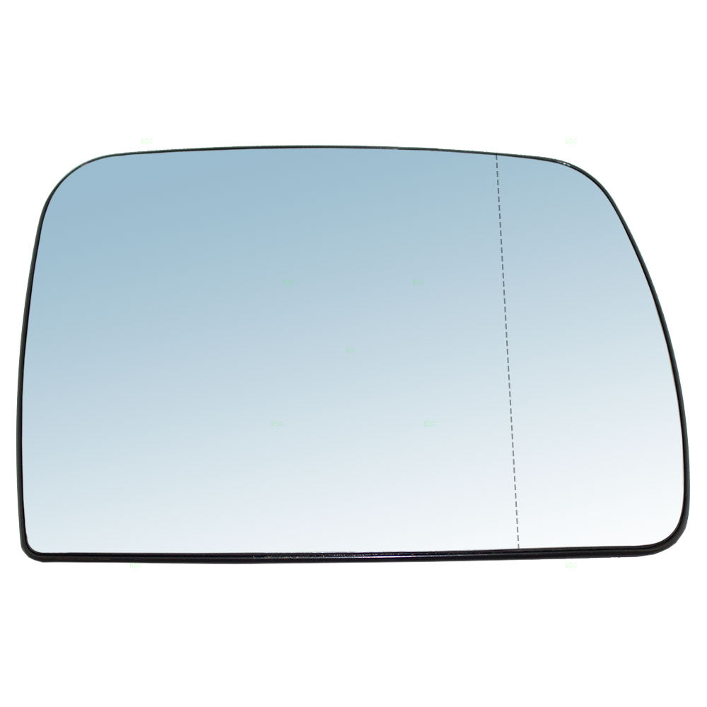 Brock Replacement Passengers Blue Tinted Mirror Glass compatible with 2000 2001 2002 2003 2004 2005 2006 X5 51168408810
