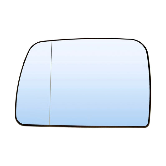 Door Mirror Glass & Base Blue Tinted With Heat Without Auto Dimming Euro Type with Aspherical Glass Driver Left for 2000-2006 BMW X5