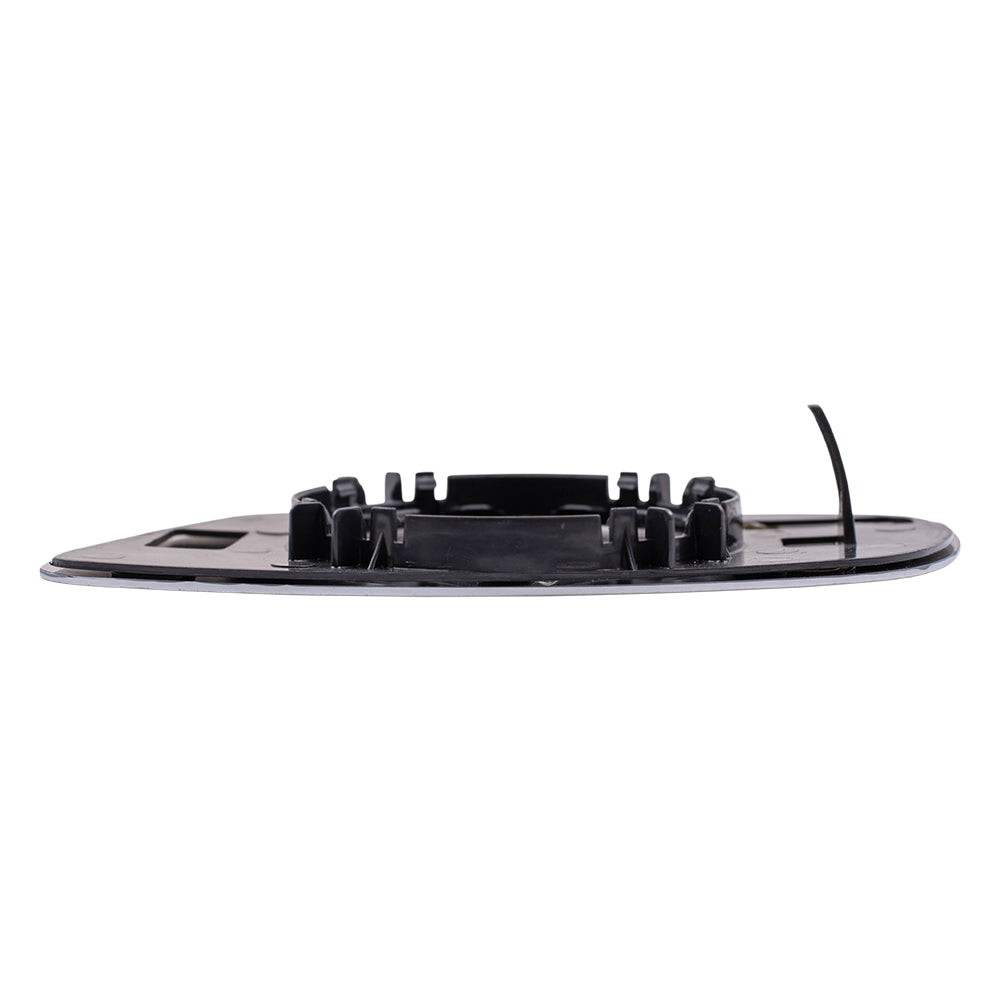 Brock Replacement Passenger Side Clear Mirror Glass and Base without Heat and Split Glass Compatible with 1999-2007 Golf 1999-2005 A4 1998-2004 Passat 1999-2002 Cabrio 1996-2001 A4