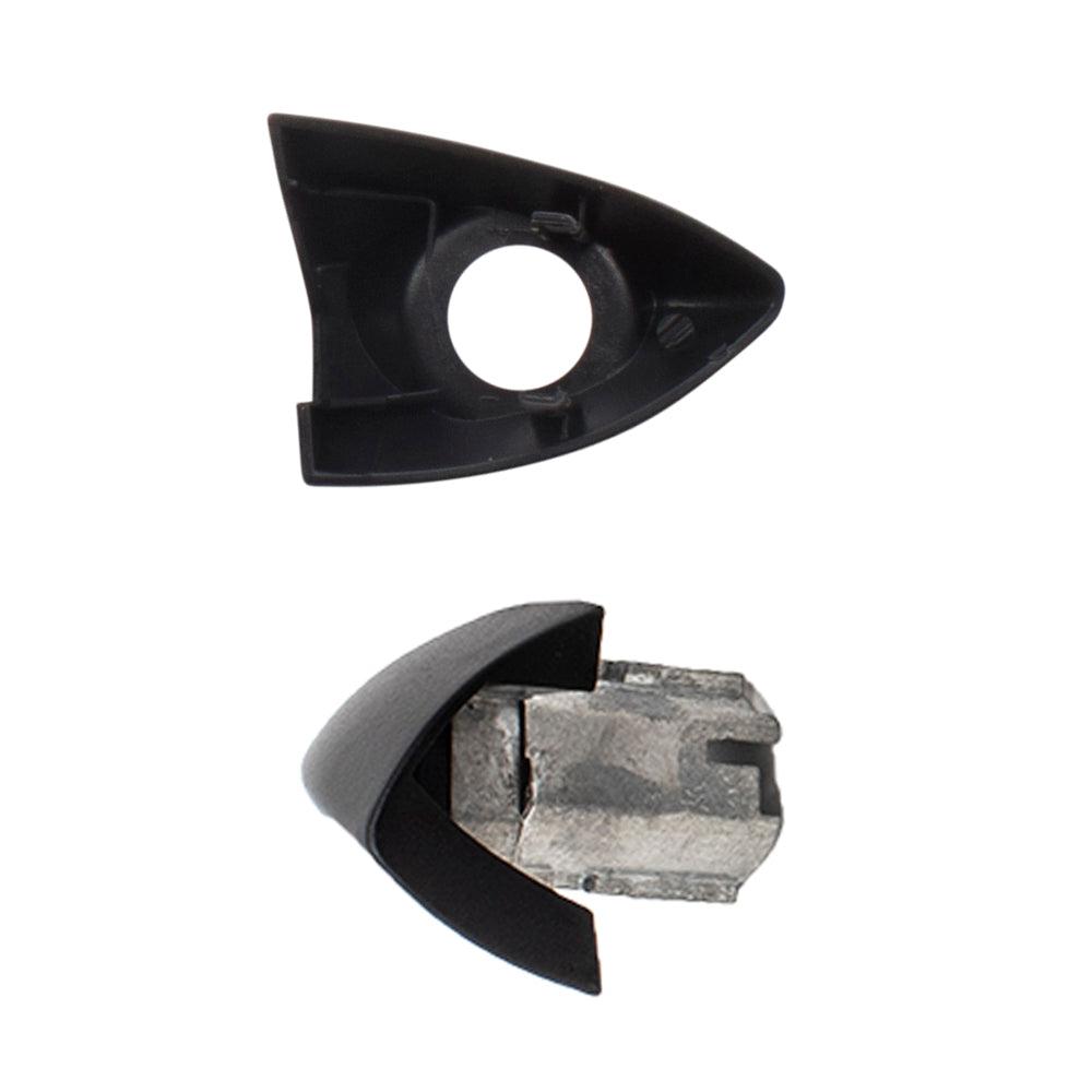 AUTOANDART Brock Replacement Pair Set Front Outside Exterior Textured Door Handles w/ Keyholes Compatible with 2000-2006 X5 51218243617 51218243626