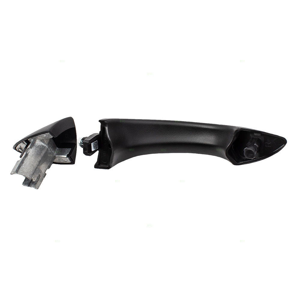 AUTOANDART Brock Replacement Passengers Front Outside Exterior Textured Door Handle w/o Keyhole Compatible with 2000-2006 X5 51218243626