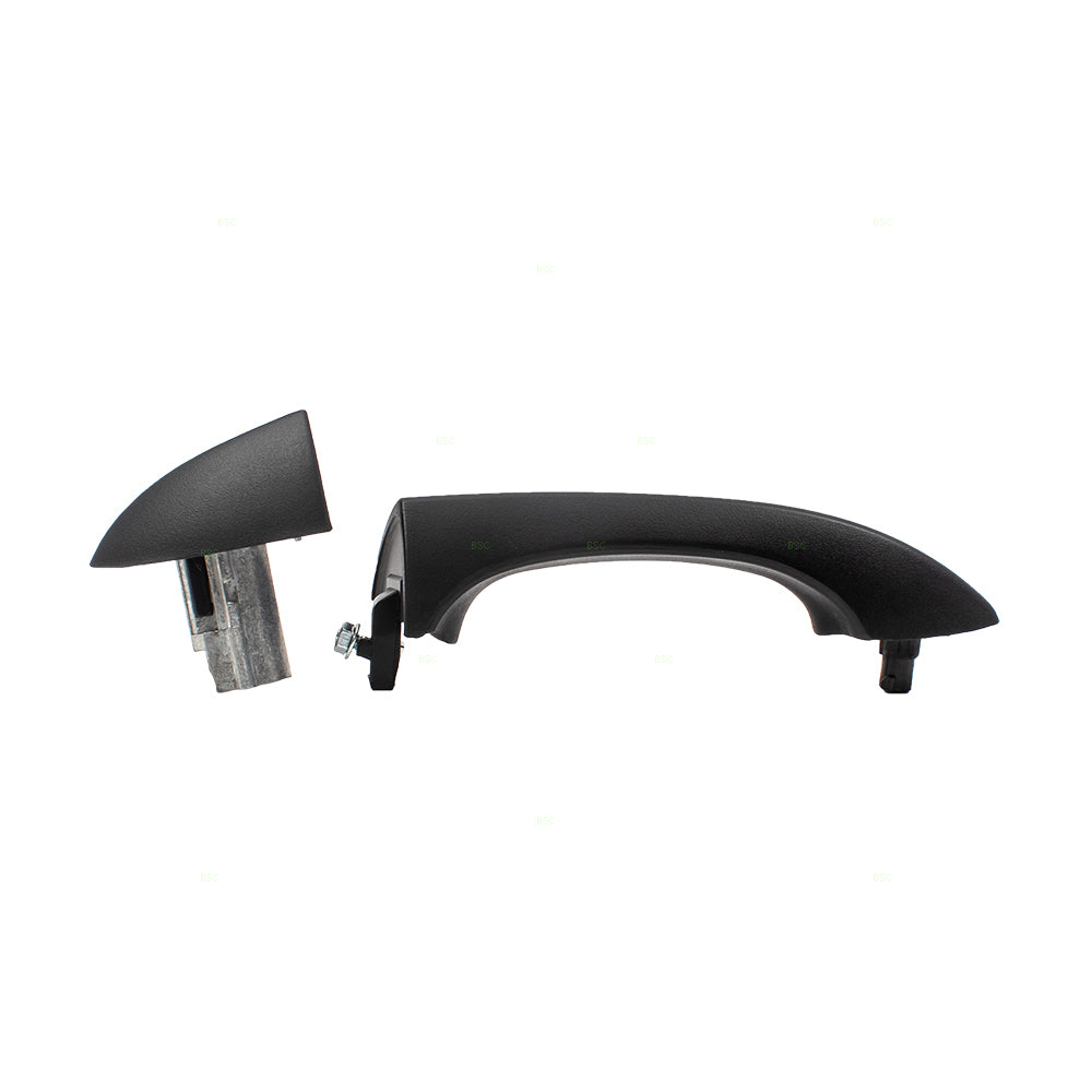 AUTOANDART Brock Replacement Passengers Front Outside Exterior Textured Door Handle w/o Keyhole Compatible with 2000-2006 X5 51218243626
