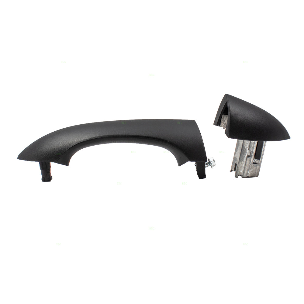 AUTOANDART Brock Replacement Passengers Front Outside Exterior Textured Door Handle w/o Keyhole Compatible with 2000-2006 X5 51218243626