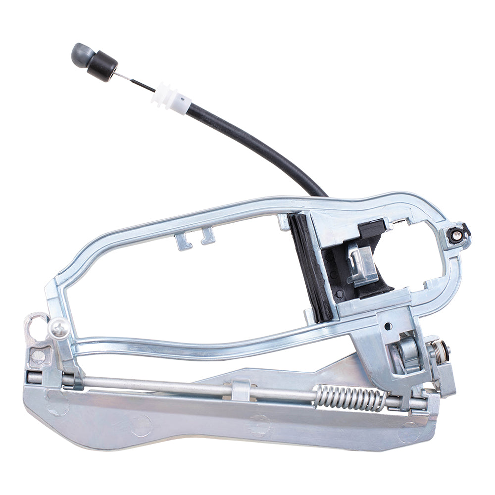 Brock Replacement Passengers Rear Outside Exterior Door Handle Carrier Housing w/Cable & Base compatible with 00-06 X5 BM1521102