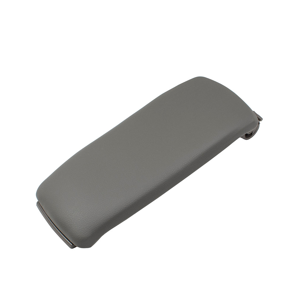 Brock Replacement Gray Leatherette Center Console Lid Armrest Cover Compatible with A4 A6 S4 RS4 S6 4B086424 M9VQ