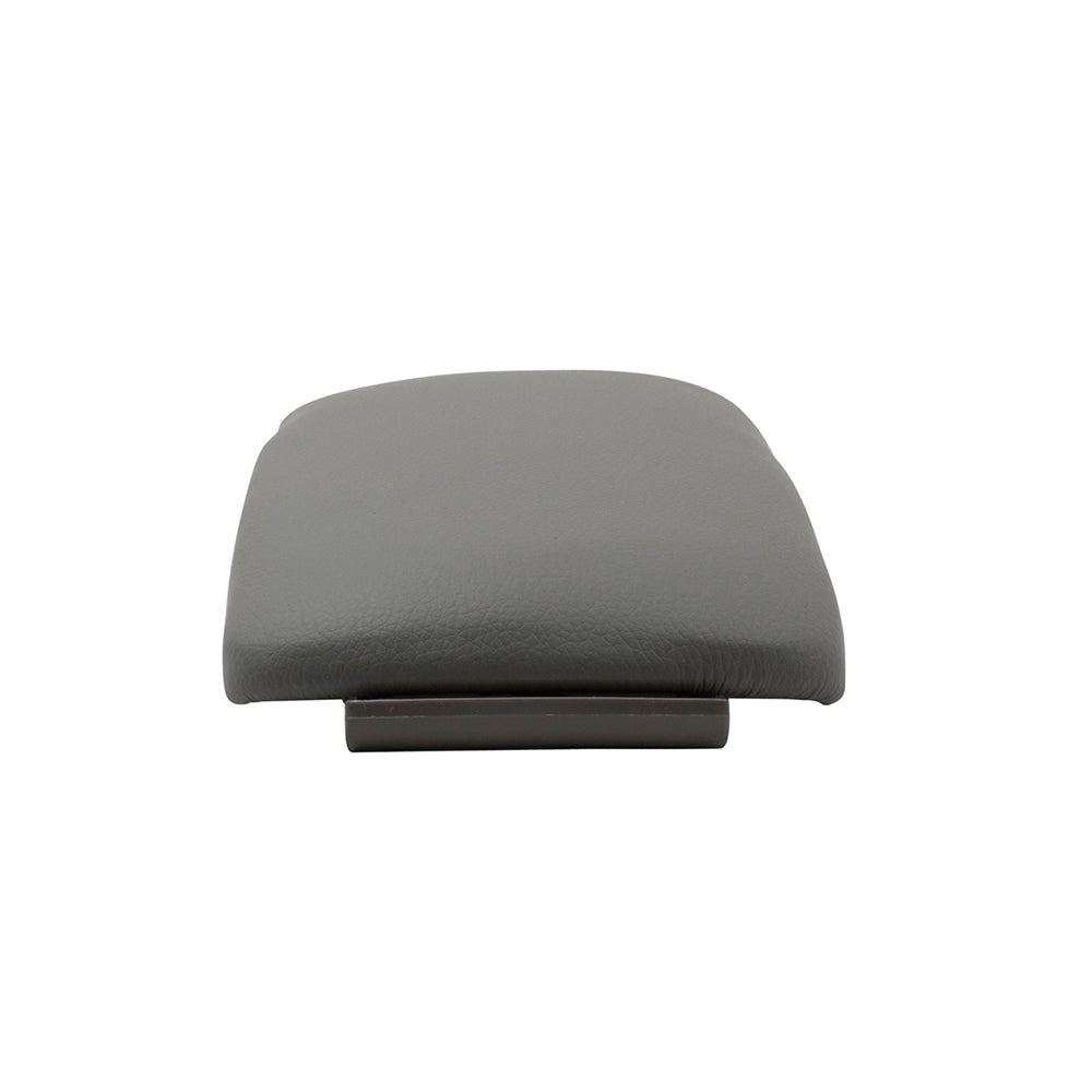 Brock Aftermarket Replacement Part Gray Leatherette Center Console Lid Compatible with 2002-2008 Audi A4 Sedan/Wagon