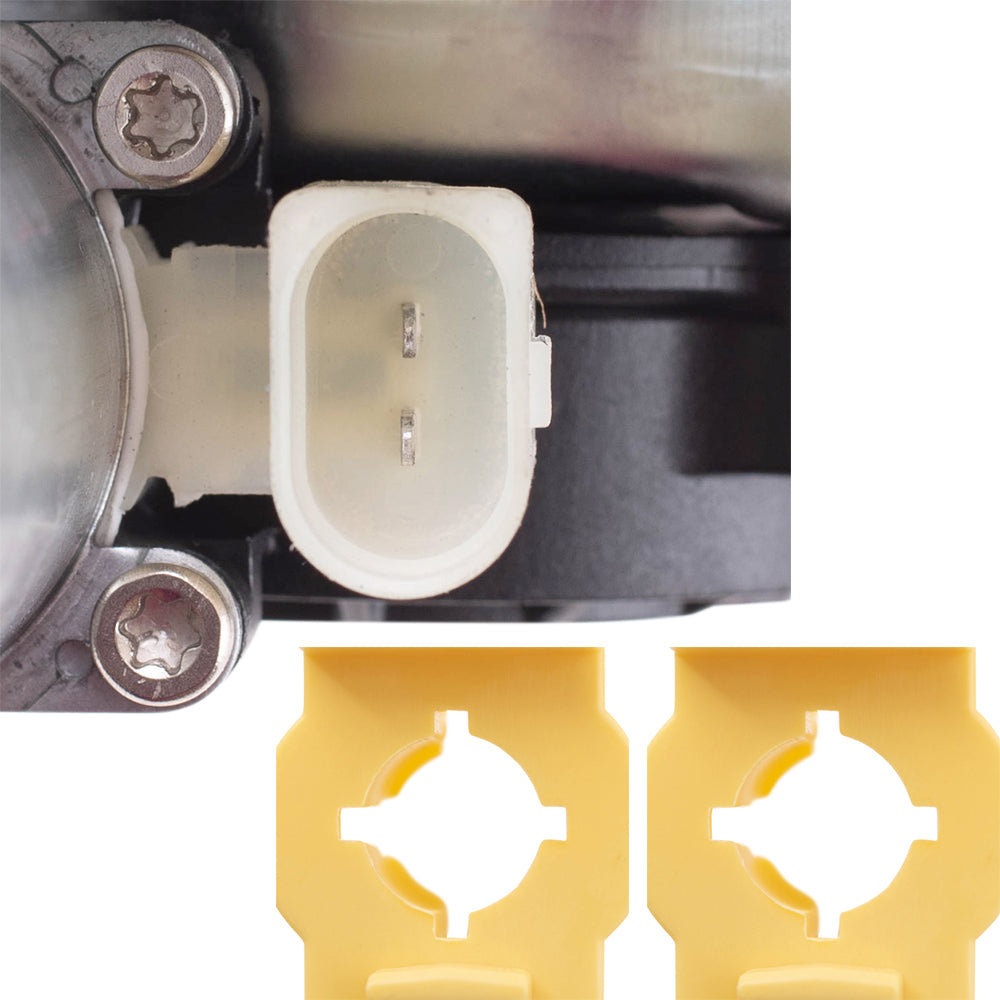 Brock Replacement Pair Front Power Window Regulators with Motors Compatible with 2000-2006 X5