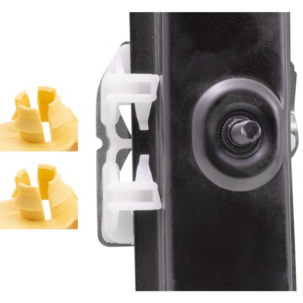 Brock Replacement Pair Front Power Window Regulators with Motors Compatible with 2000-2006 X5