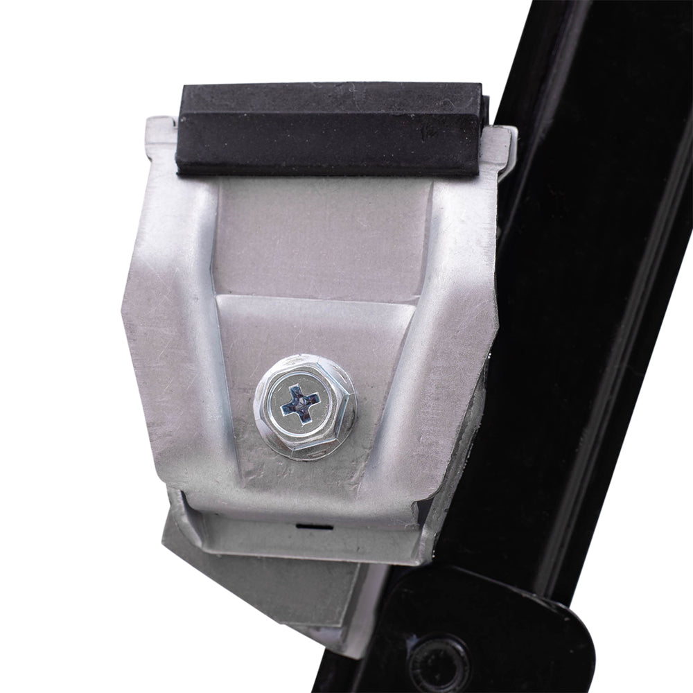 Brock Replacement Front Drivers and Passengers Power Window Regulators w/ Motor 2 Pin Connector Compatible with 95-01 7 Series w/o Anti-Theft Glass