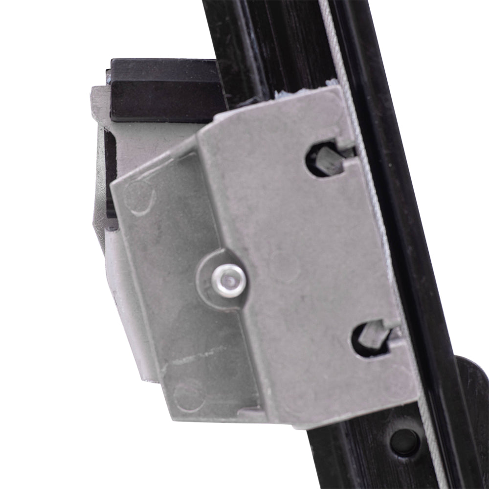 Brock Replacement Front Drivers and Passengers Power Window Regulators w/ Motor 2 Pin Connector Compatible with 95-01 7 Series w/o Anti-Theft Glass