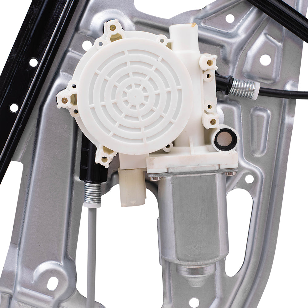Brock Replacement Front Drivers Power Window Regulator w/ Motor 2 Pin Connector Compatible with 95-01 7 Series w/o Anti-Theft Glass
