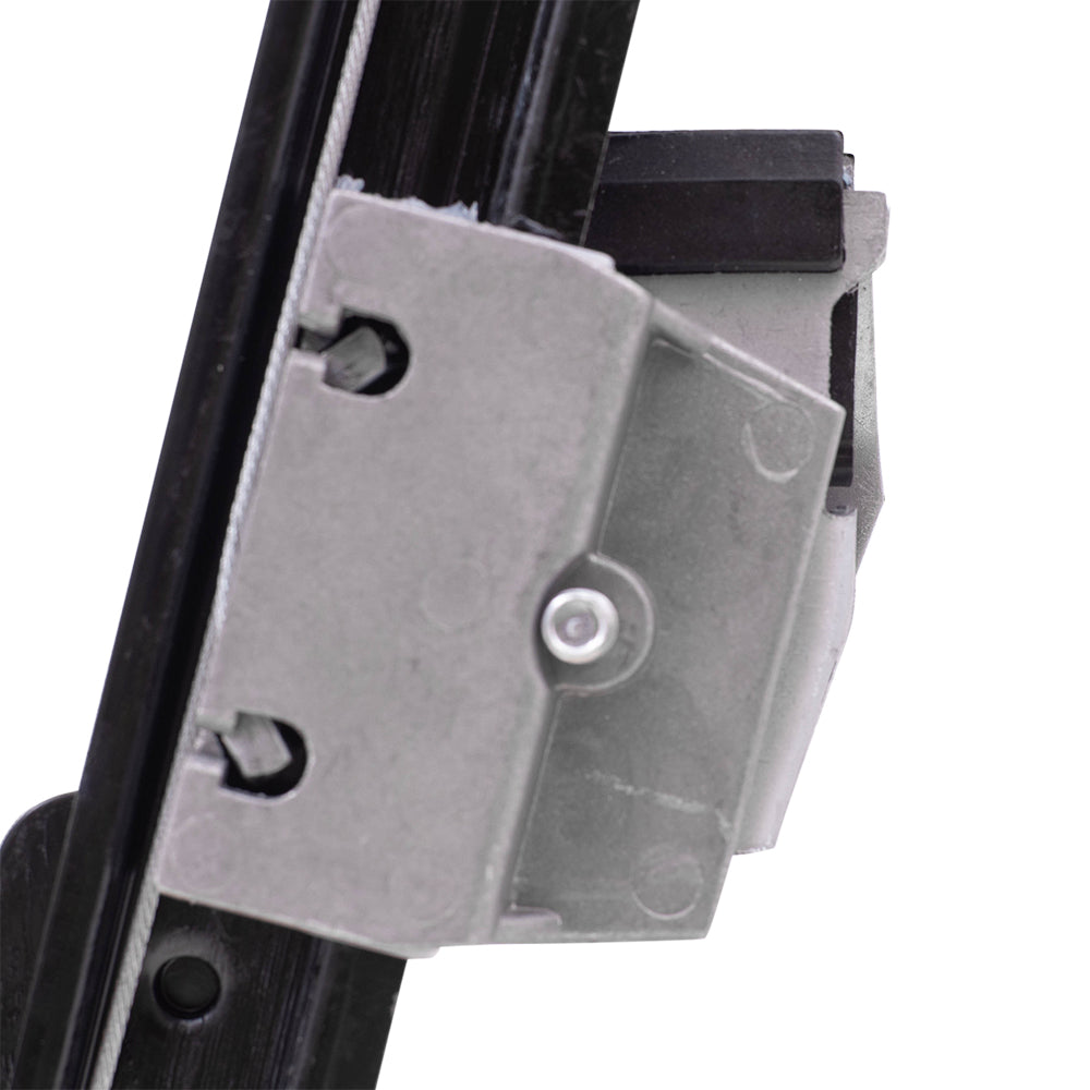 Brock Replacement Front Drivers Power Window Regulator w/ Motor 2 Pin Connector Compatible with 95-01 7 Series w/o Anti-Theft Glass