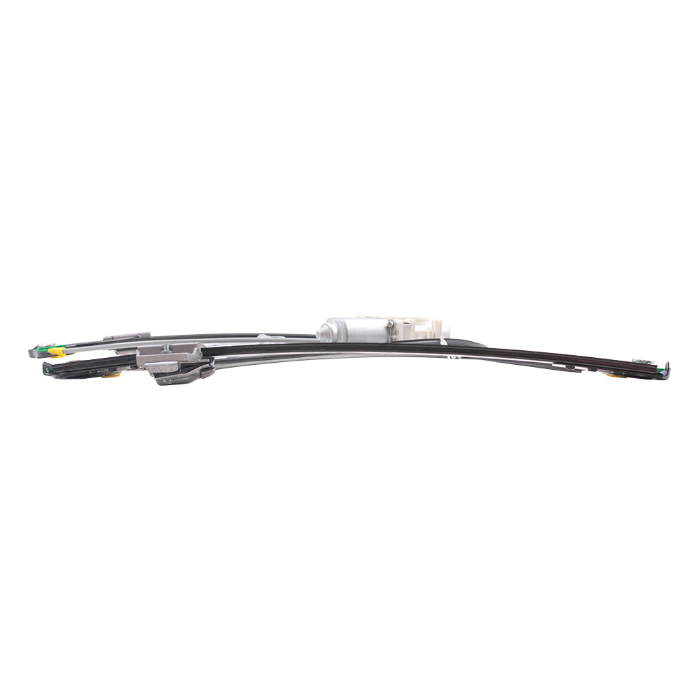Brock Replacement Front Drivers Power Window Regulator w/ Motor 2 Pin Connector Compatible with 95-01 7 Series w/o Anti-Theft Glass