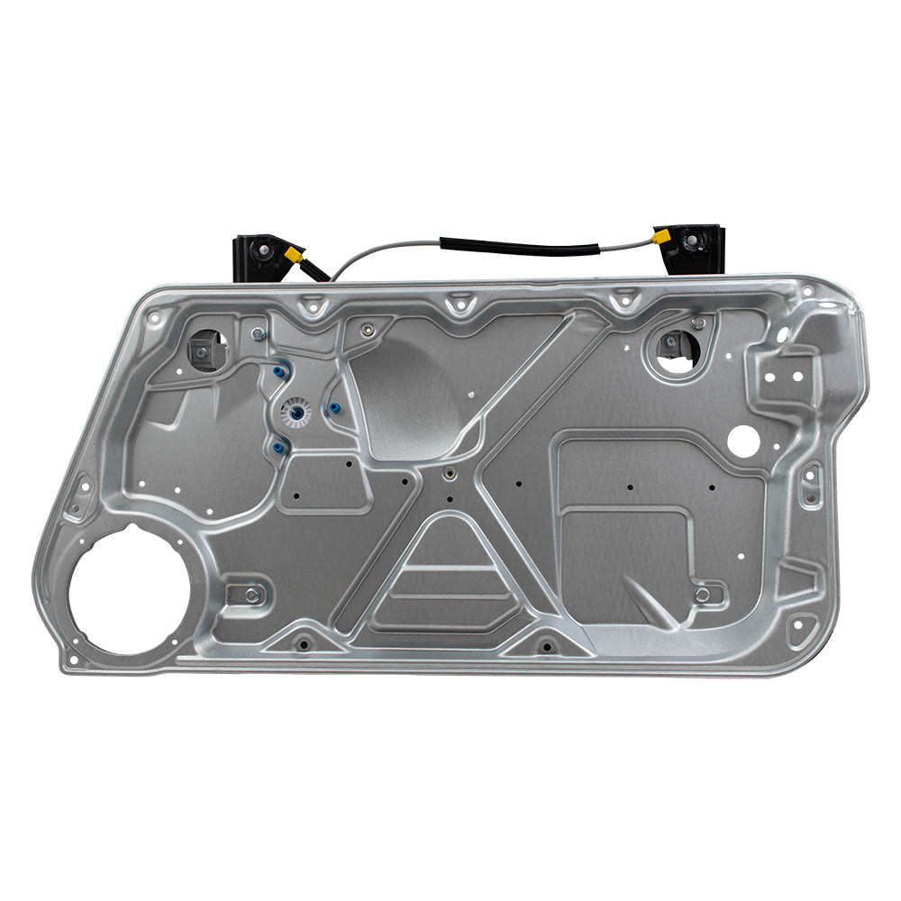 Brock Replacement Driver and Passenger Front Power Window Lift Regulators with Interior Door Panels Compatible with 1998-2010 New Beetle 1C0837655C 1C0837656C
