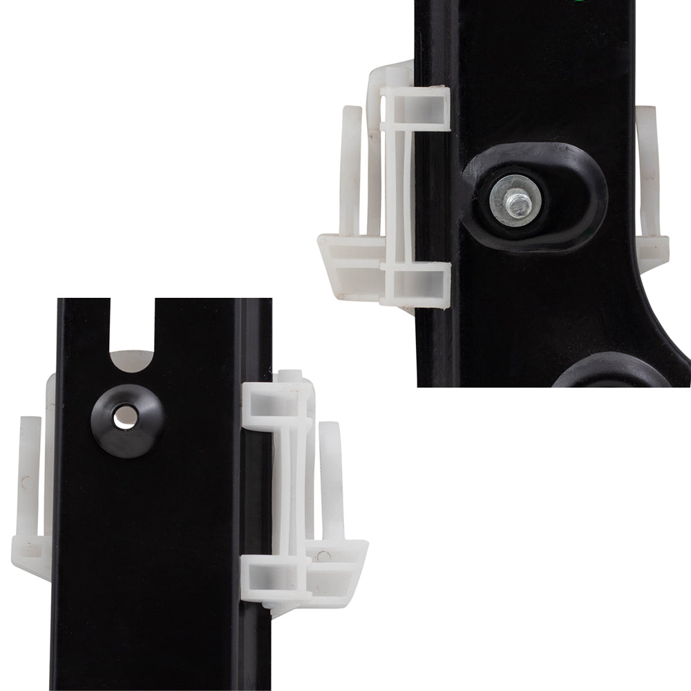 Brock Replacement Passengers Set of Front and Rear Power Window Lift Regulators Compatible with 04-10 X3 SUV 51333448250 51353448252