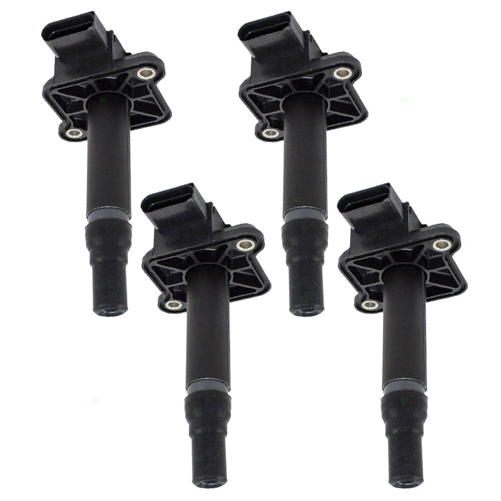 Brock Replacement Ignition Coils 4 Piece Set Compatible with 1999-2001 A4/New Beetle 2000-2001 Golf/Passat 1999-2002 A4 2000-2002 TT all with 4 Cyl Engines ONLY 06B905115E