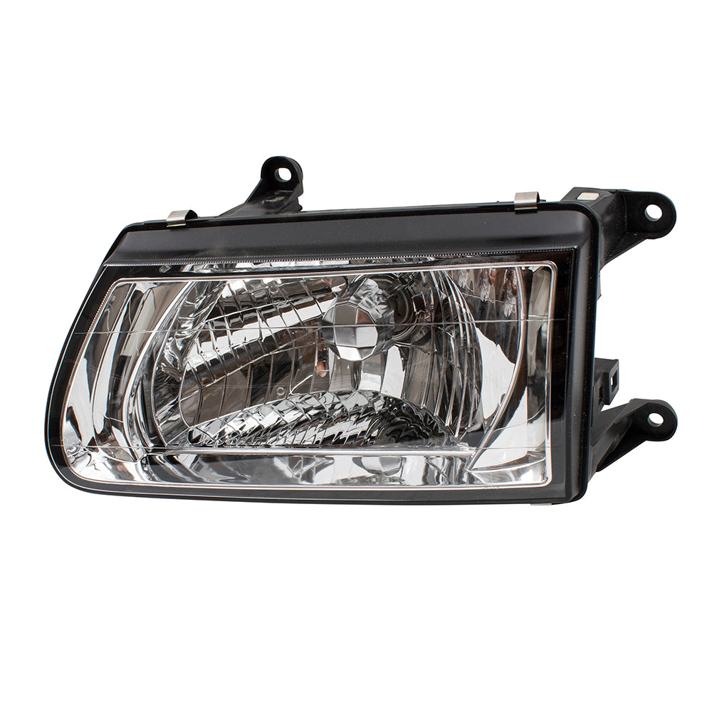 Headlight fits fits 00-02 Honda Passport Isuzu Rodeo Driver Lamp Chrome Bezel