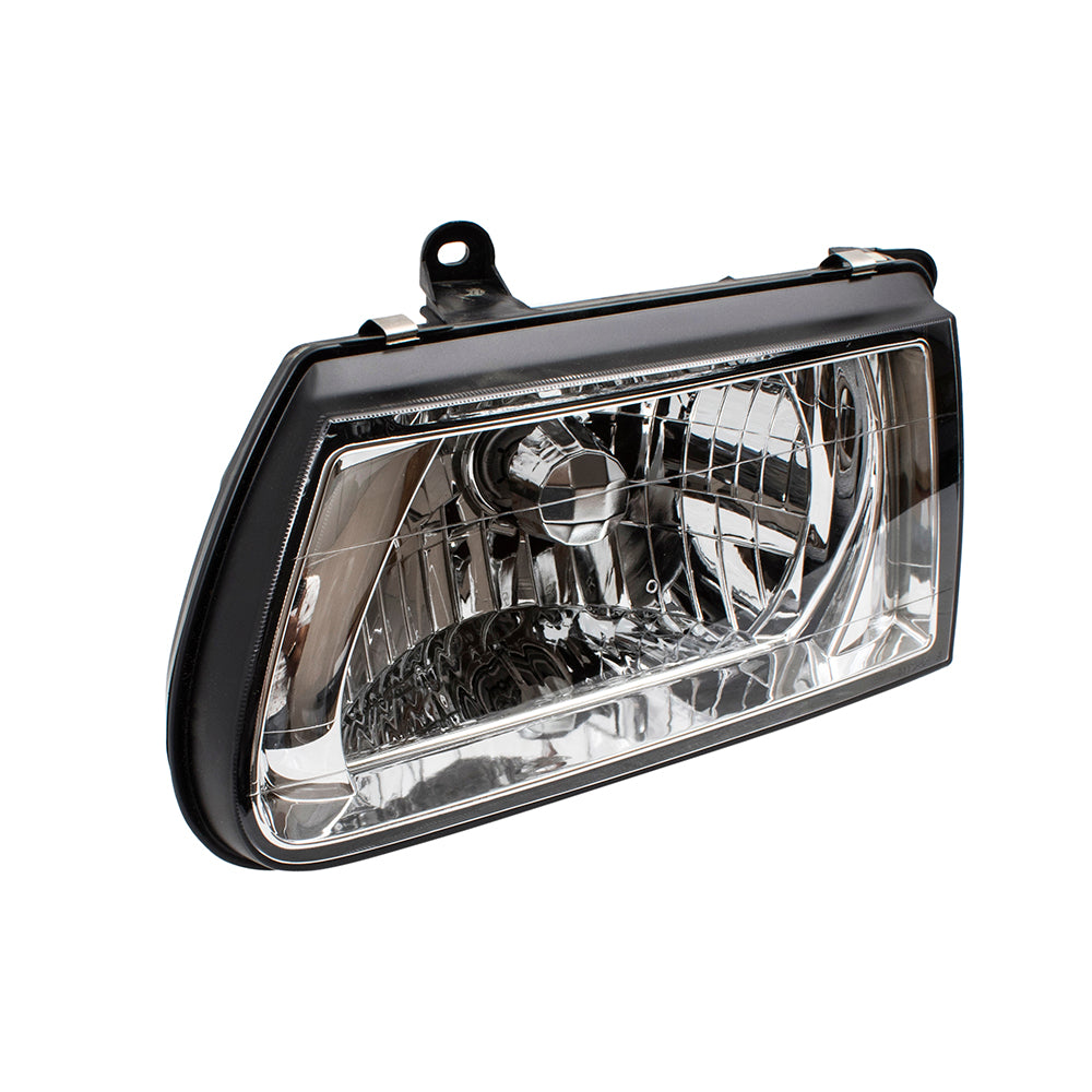 Headlight fits fits 00-02 Honda Passport Isuzu Rodeo Driver Lamp Chrome Bezel