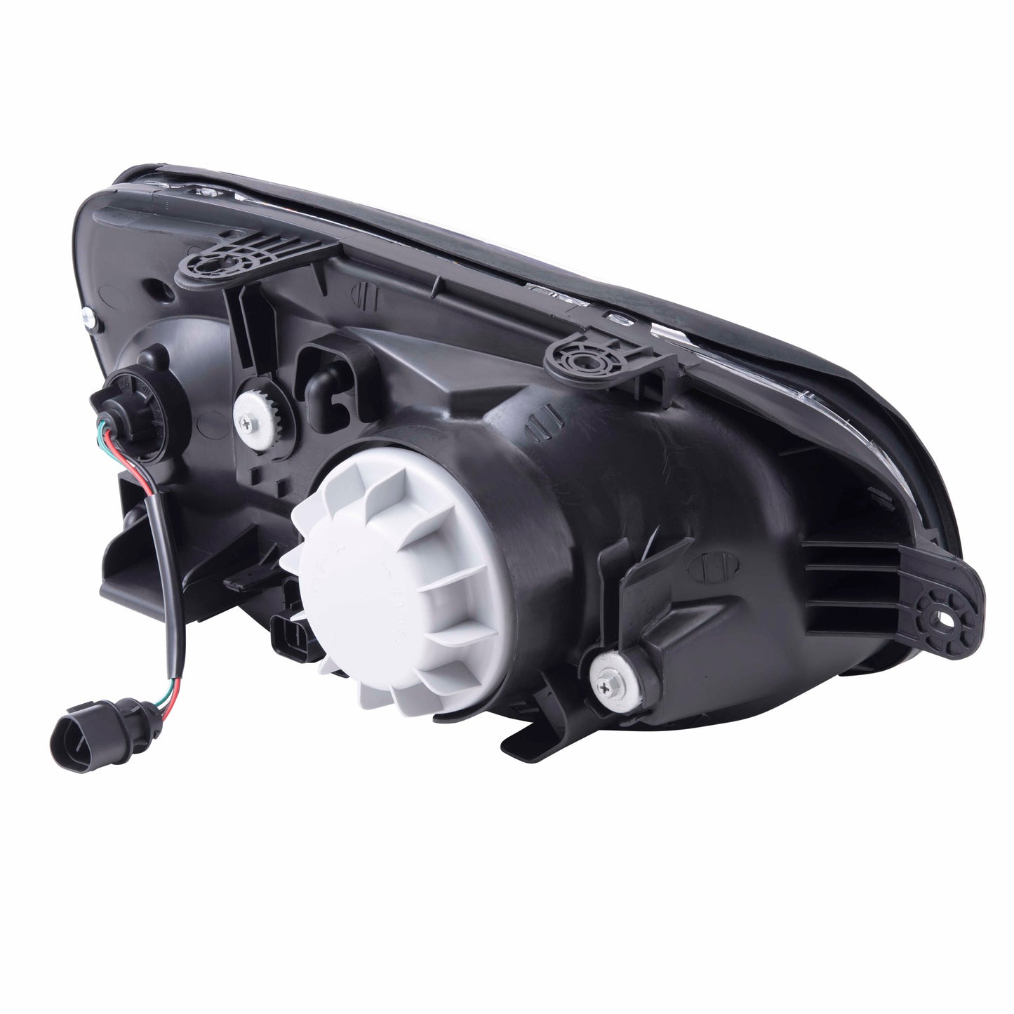 Brock Replacement Driver and Passenger Headlights Headlamps Compatible with 2003-2006 Santa Fe 92101-26251 92102-26251