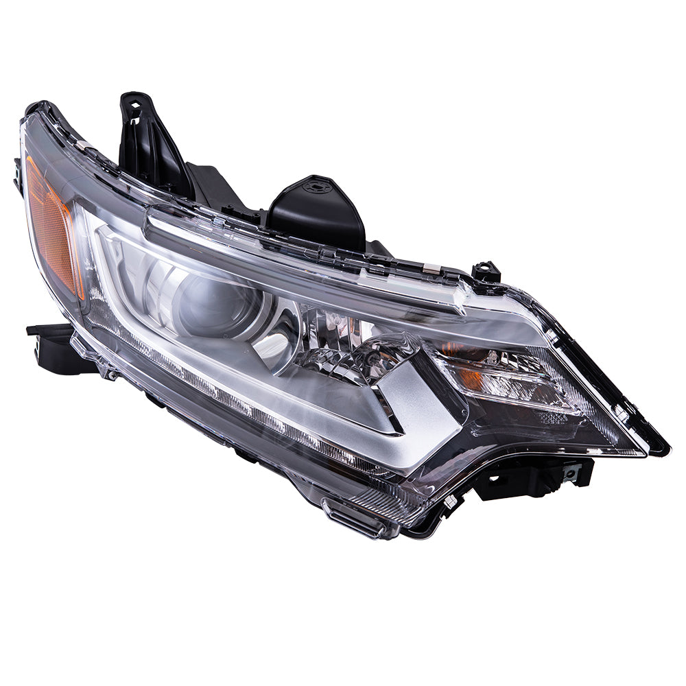 2016-2020 Mitsubishi Outlander Halogen Combination Headlight Assembly RH 2018-2022 Mitsubishi Outlander PHEV