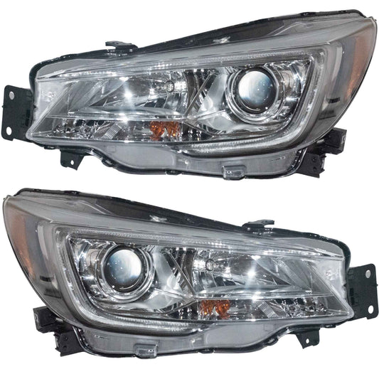 Halogen Combination Headlight Assembly Set Driver Side Left Passenger Side Right For 2019-2020 Subaru Ascent