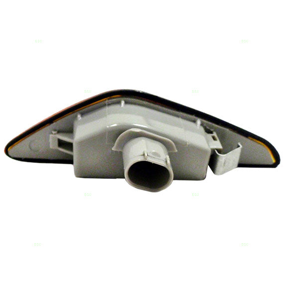 Brock Replacement Drivers Signal Side Repeater Lamp Light with Amber Lens Compatible with 03-06 3 Series 63136920685