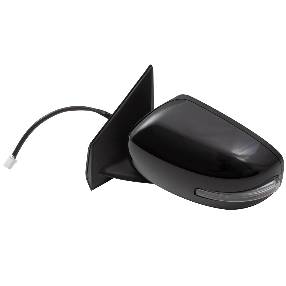 Brock Replacement Compatible with Pair Set Power Side View Mirrors Heated w/ Signal Compatible with 15-17 Lancer 7632C367 7632C368