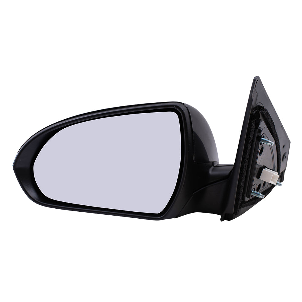 Brock Replacement Driver Power Mirror Heated with Blind Spot Detection Wiring Compatible with 2017 2018 Elantra Sedan US