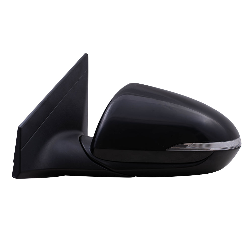 Brock Replacement Driver Power Mirror Heated with Blind Spot Detection Wiring Compatible with 2017 2018 Elantra Sedan US