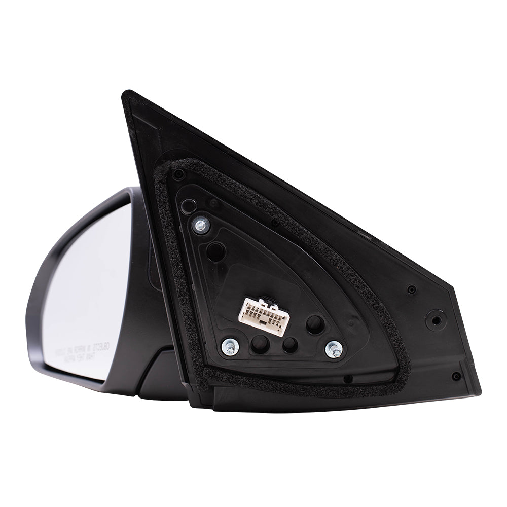 Brock Replacement Driver Power Mirror Heated with Blind Spot Detection Wiring Compatible with 2017 2018 Elantra Sedan US