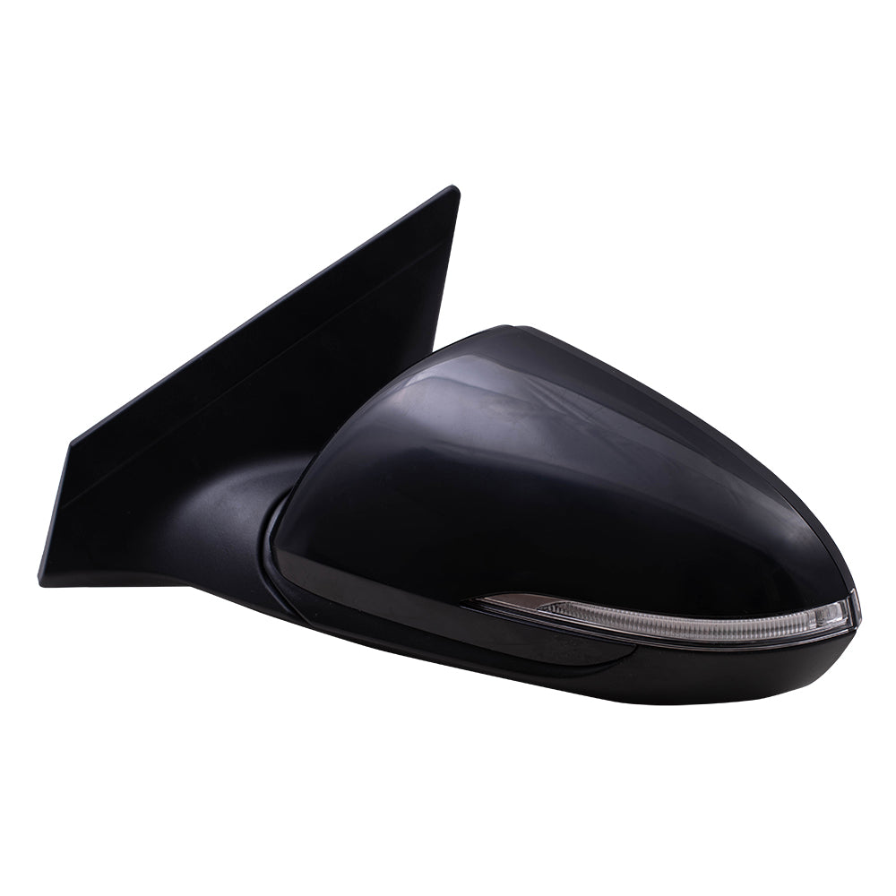 Brock Replacement Driver Power Mirror Heated with Blind Spot Detection Wiring Compatible with 2017 2018 Elantra Sedan US