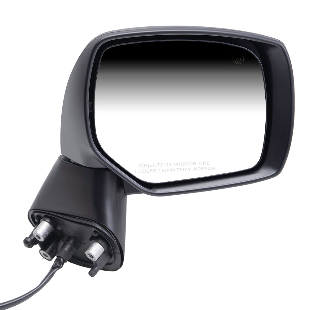 Brock Replacement Passenger Side Power Mirror Textured Black with Heat without Signal or Blind Spot Detection Compatible with 2012-2014 Subaru Impreza
