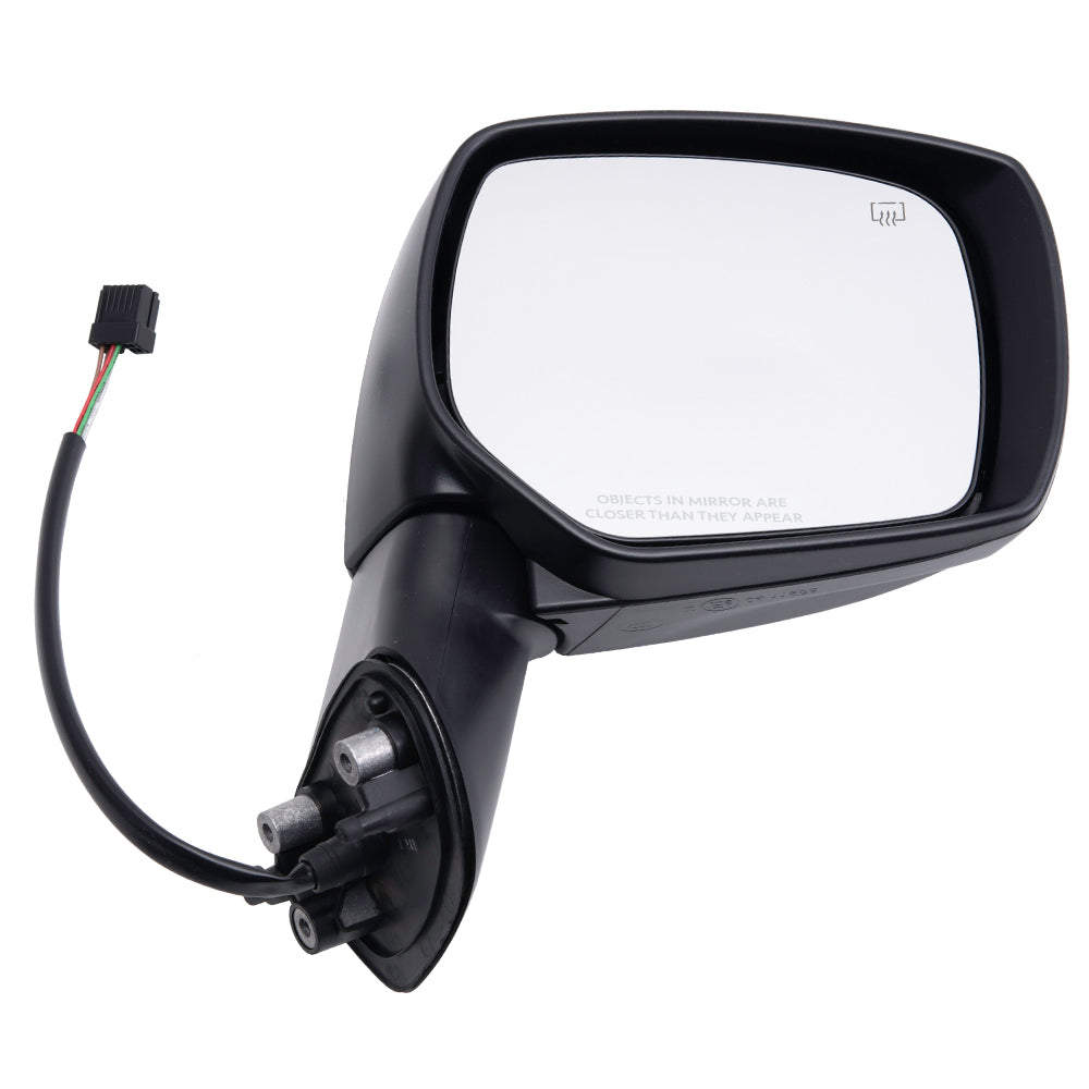 Brock Replacement Passenger Side Power Mirror Textured Black with Heat without Signal or Blind Spot Detection Compatible with 2012-2014 Subaru Impreza