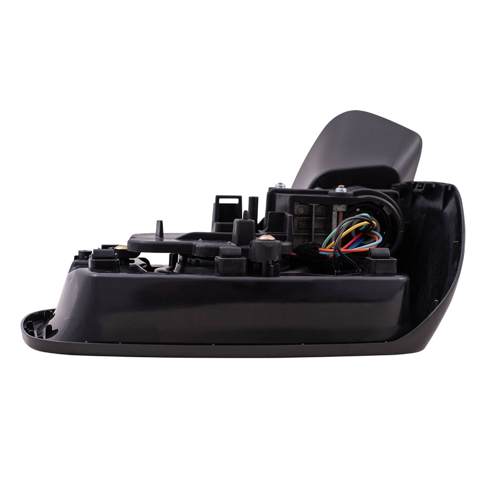 Brock Replacement Driver Power Side Mirror Heated with Ready-to-Paint and Textured Black Covers Compatible with 2017-2020 Impreza