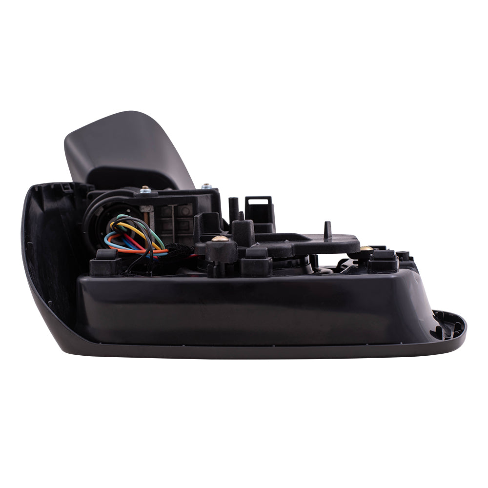 Brock Replacement Passenger Power Side Mirror Heated with Ready-to-Paint and Textured Black Covers Compatible with 2017-2020 Impreza
