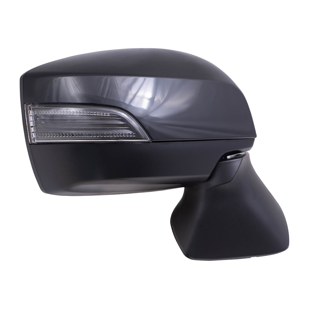 Brock Replacement Passenger Side Power Mirror Paint to Match Black Cover with Heat, Signal and Blind Spot Detection Compatible with 2015-2017 Outback & 2015-2017 Legacy
