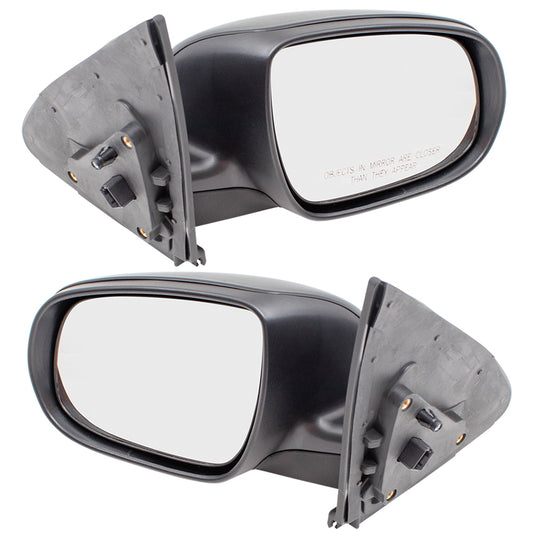 Brock Replacement Pair Set Power Folding Side View Mirrors Heated Signal Compatible with 2013 Forte 876101M025 KI1320191 876201M035 KI1321191