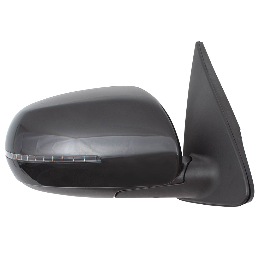 Brock Replacement Pair Set Power Folding Side View Mirrors Heated Signal Compatible with 2013 Forte 876101M025 KI1320191 876201M035 KI1321191