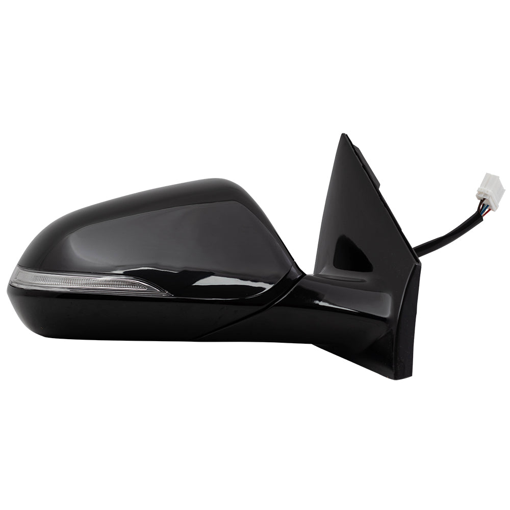 Brock Replacement Passenger Side Power Mirror Heated Signal Blind Spot Detection Compatible with 15-17 Sonata