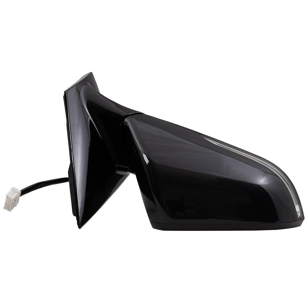Brock Replacement Passenger Side Power Mirror Heated Signal Blind Spot Detection Compatible with 15-17 Sonata